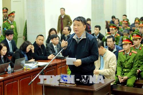 Hình ảnh Trịnh Xuân Thanh và đồng phạm nói lời nói sau cùng